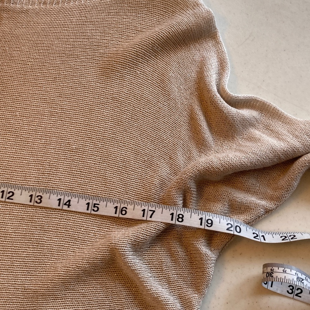 Tempo Paris Taupe Sparkle Sweater - Picture 5 of 7